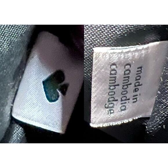 Kate Spade Leila Pebbled Leather Satchel Crossbody Handbag Black Very Nice $399 - Picture 11 of 13